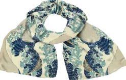 Ars mundi Künstlertücher<Seidenschal »Hokusai« nach Katsushika Hokusai