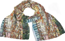 Ars mundi Künstlertücher<Seidenschal »Malcesine« nach Gustav Klimt