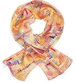 Ars mundi Künstlertücher<Seidenschal »Mit dem Eingang« nach Klee