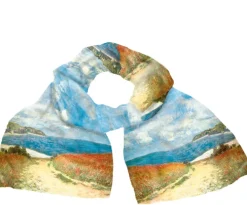 Ars mundi Künstlertücher<Seidenschal »Strandweg zwischen Weizenfeldern nach Pourville« nach Claude Monet