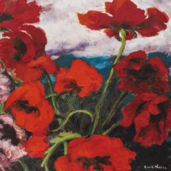 Emil Nolde Künstlertücher<Seidentuch »Großer Mohn« nach