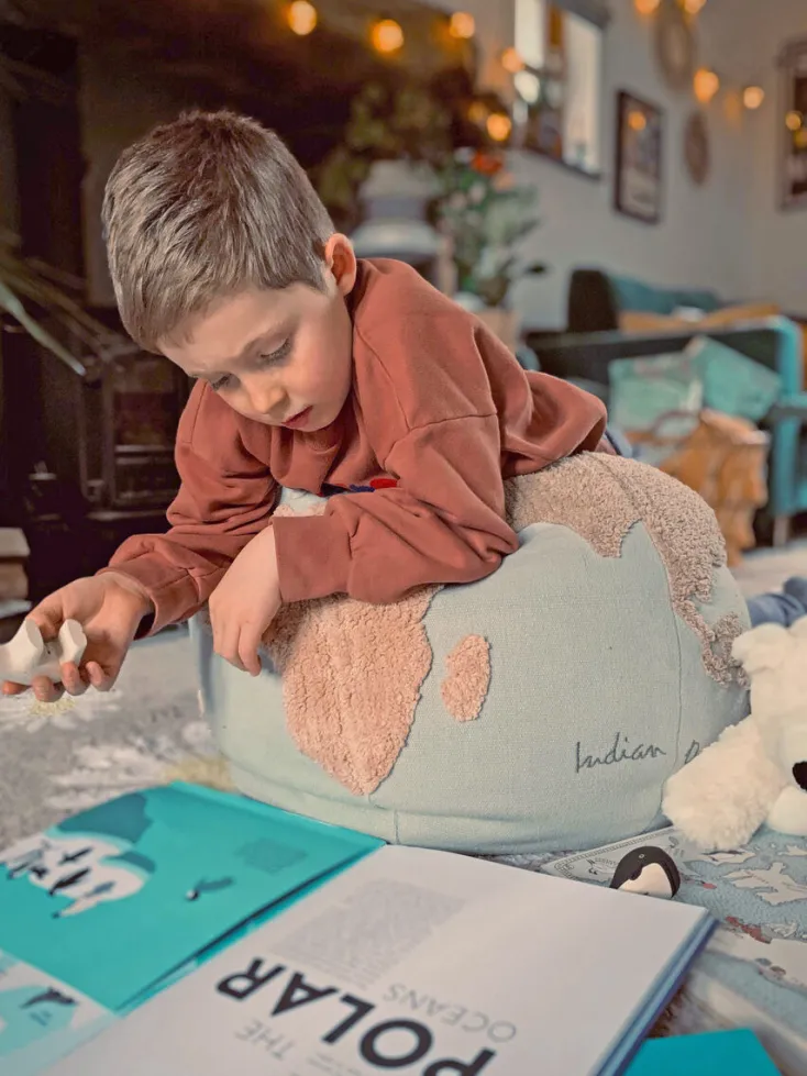 Kinder LORENA CANALS S.L. Möbel|Textilien<Sitzkissen »Pouf World Map«