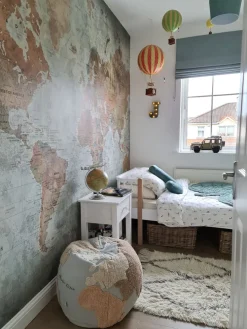 Kinder LORENA CANALS S.L. Möbel|Textilien<Sitzkissen »Pouf World Map«