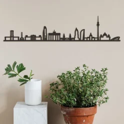 City Shapes Wandbilder & Wanddekoration<Skyline »Berlin« aus Holz