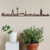 City Shapes Wandbilder & Wanddekoration<Skyline »Düsseldorf« aus Holz
