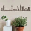 City Shapes Wandbilder & Wanddekoration<Skyline »Frankfurt a.M.« aus Holz