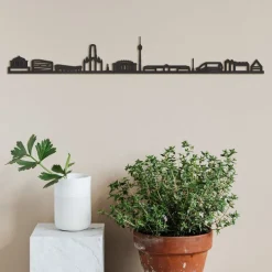 City Shapes Wandbilder & Wanddekoration<Skyline »Stuttgart« aus Holz