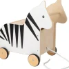 Kinder Small Foot Holzspielzeug|Bewegungsspielzeug<Spielzeugkiste mit Rollen Zebra »Wildlife«