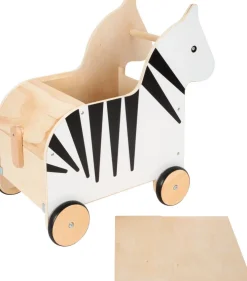 Kinder Small Foot Holzspielzeug|Bewegungsspielzeug<Spielzeugkiste mit Rollen Zebra »Wildlife«