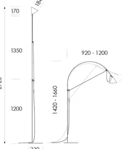 Midgard Stehleuchten|Leseleuchten<Stehlampe »AYNO« Silk