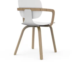 Klöber Stühle & Sessel<Stuhl »com 66« Weiß, aus Eiche