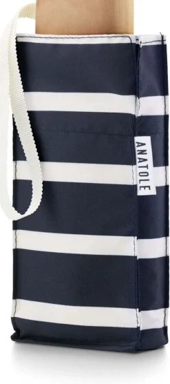ANATOLE Regenschirme<Taschenschirm »Pablo«, Navy, elfenbeinfarben gestreift