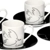 Ars mundi Geschirr & Gläser<4-teiliges Espressotassen-Set »La Colombe de la Paix«, nach Pablo Picasso