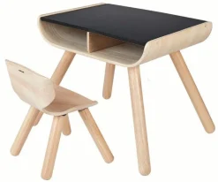 Kinder Plan Toys Möbel<Tisch mit Stuhl schwarz
