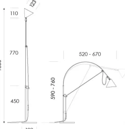 Midgard Tisch- & Leseleuchten|Schreibtischleuchten<Tischlampe »AYNO« Silk