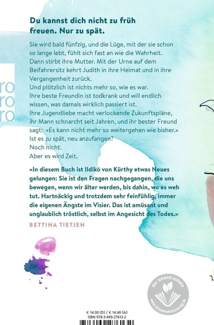 ZEIT Buchhandlung Romane<von Kürthy, Ildikó: Es wird Zeit