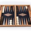 Kinder MANOPOULOS Spiele & Puzzle|Spiele Für Erwachsene<Walnuss-Backgammon mit Schwarzeiche und grauen Intarsien