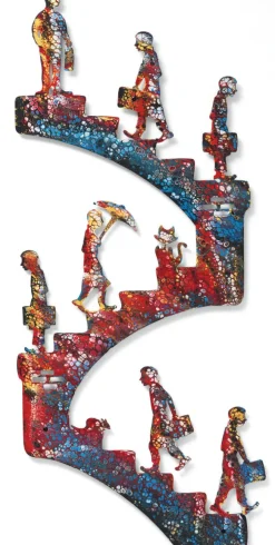 Ars mundi Alle Skulpturen|Kunstbronze & Stahl<Wandskulptur »Way of Life«, Stahl