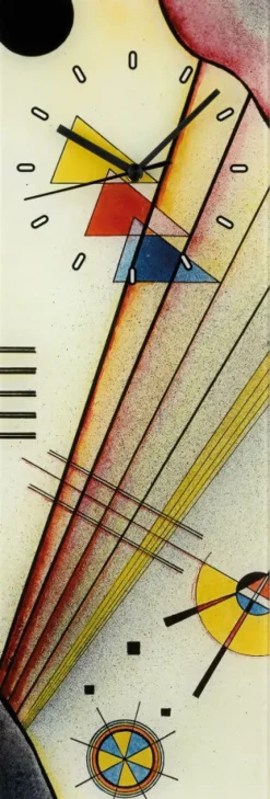WELTKUNST Künstleruhren<Wanduhr »Deutliche Verbindung« nach Wassily Kandinsky