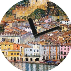 Ars mundi Künstleruhren<Wanduhr »Malcesine am Gardasee« nach Klimt
