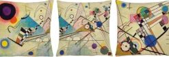 Ars mundi Decken & Kissen<Wassily Kandinsky: ​ 3 Kissenhüllen »Komposition VIII A-C« im Set
