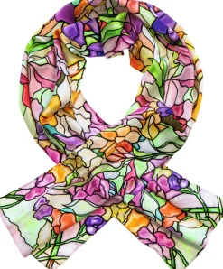 Ars mundi Künstlertücher<Waszak, Petra: Seidenschal »Blumen«