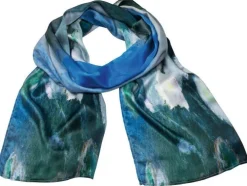 Ars mundi Künstlertücher<Waszak, Petra: Seidenschal »Fleur blanche«