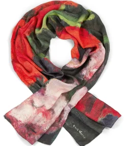 Ars mundi Wolle|Künstlertücher<Wollschal »Großer Mohn (Rot, Rot, Rot)« nach Emil Nolde