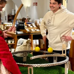 Kinder Wooden Roundnet Kinder Im Garten|Spielzeug Für Draußen<