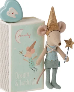 Kinder Maileg Kuscheltiere & Puppen<»Zahnfee Maus« in Streichholzschachtel