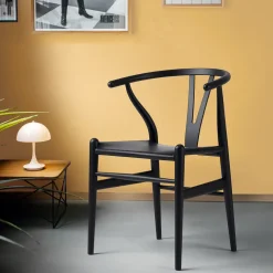 Carl Hansen Sondereditionen|Stühle & Sessel<ZEIT Sonderedition »CH24«, Wishbone Chair aus Buche und Leder