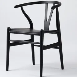 Carl Hansen Sondereditionen|Stühle & Sessel<ZEIT Sonderedition »CH24«, Wishbone Chair aus Buche und Leder