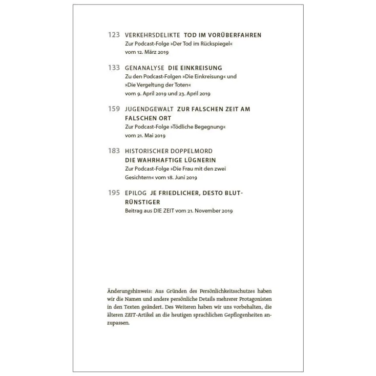 DIE ZEIT Krimis & True Crime<ZEIT Verbrechen - Paperback