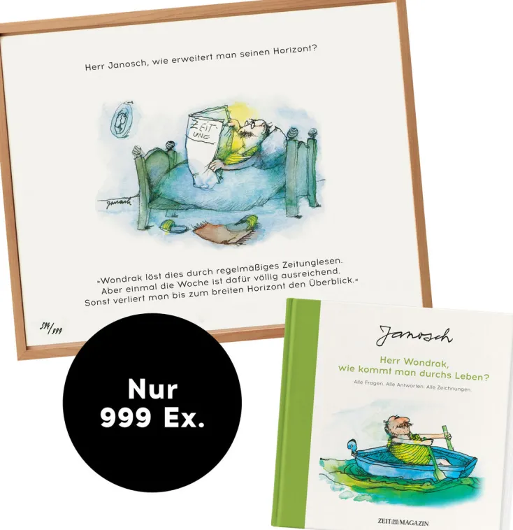 DIE ZEIT Geschenkbücher<ZEIT-Edition »Herr Janosch, wie erweitert man seinen Horizont?«