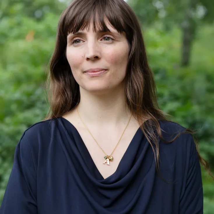 Anke Gralfs Goldschmiedeschmuck<ZEIT-Sonderedition Buchstabenanhänger A-Z, vergoldet