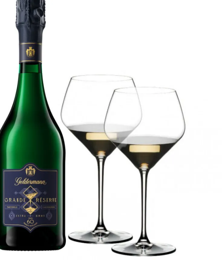 Geldermann Sondereditionen|Cremant & Sekt<ZEIT-Sonderedition Grande Réserve & Riedel Gläser