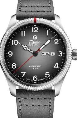 Tutima Glashütte Armbanduhren<ZEIT-Sonderedition »Grand Flieger Classic Automatic Schiefergrau«
