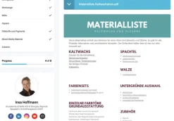 Insa Hoffmann Alle Werke<ZEIT-Sonderedition Kunstkurs: - Kaltwachs und Ölfarbe