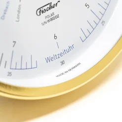 Fischer Manufaktur Wand- & Tischuhren|Messgeräte<ZEIT-Sonderedition »POLAR Weltzeituhr« von