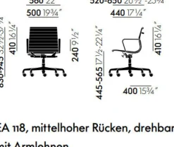 VITRA Sondereditionen|Schreibtischstühle<ZEIT-Sonderedition » Alu Chair EA 118«, poliert