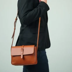 Guerer & Guerer Sondereditionen|Handtaschen<ZEIT-Tasche »Saddle Bag Small« Cognac
