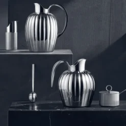 Georg Jensen Zubereiten & Servieren<Zuckerdose mit Löffel »Bernadotte«